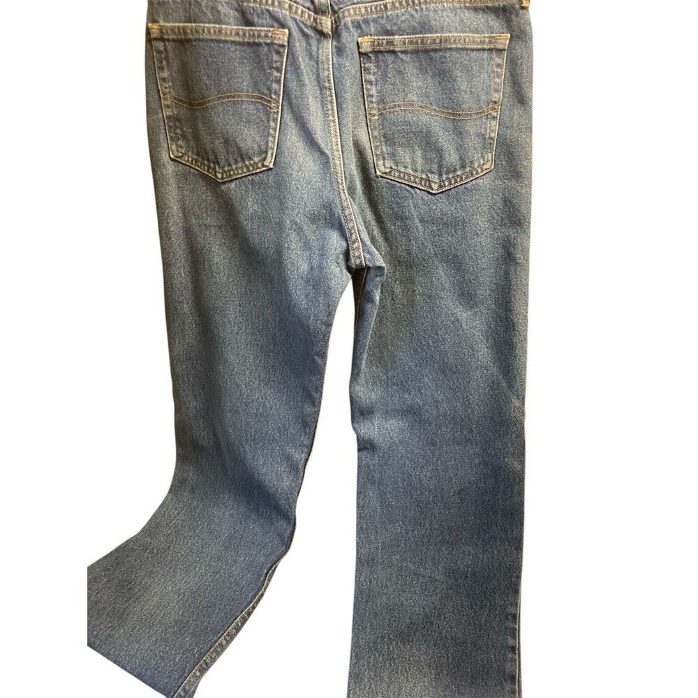 Lee Jeans Mens 36X34 Blue Denim Regular Fit Straight Leg Dark Blue - Picture 2 of 4